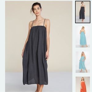 Linen Filosofia Leah Dress, Ink, Small